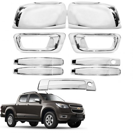 APLIQUES CROMADOS PARA S10 2012/