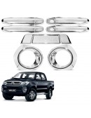 APLIQUES CROMADOS PARA HILUX 2005/