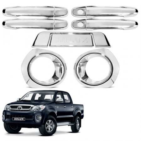APLIQUES CROMADOS PARA HILUX 2005/